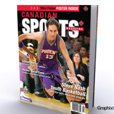 graphic design Canadian Sports Magazine