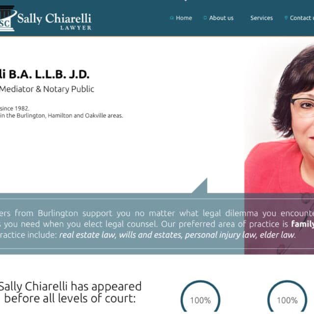 web design hamilton for Sally-Chiarelli