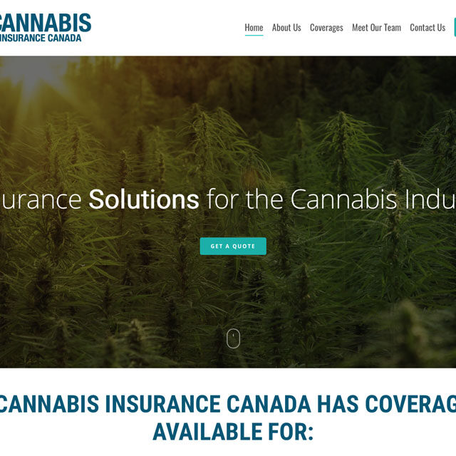 cannabis-insurance-canada web design hamilton for cannabis-insurance-canada