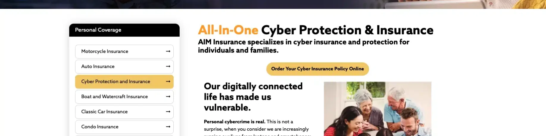 AIM Insurance is a family owned and operated full-service insurance brokerage. We offer a suite of programs and products from Life, Group, and Personal insurance to large-scale commercial policies. Our headquarters is located in Burlington, Ontario, with offices in Milton, Brampton, and Dunnville. We also service Western Canada out of offices in Edmonton and Calgary, Alberta.