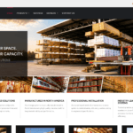Custom WordPress website designed by GraphixFlo for Auto-Stak Systems featuring industrial storage solutions, warehouse racking systems and bilingual web design.
